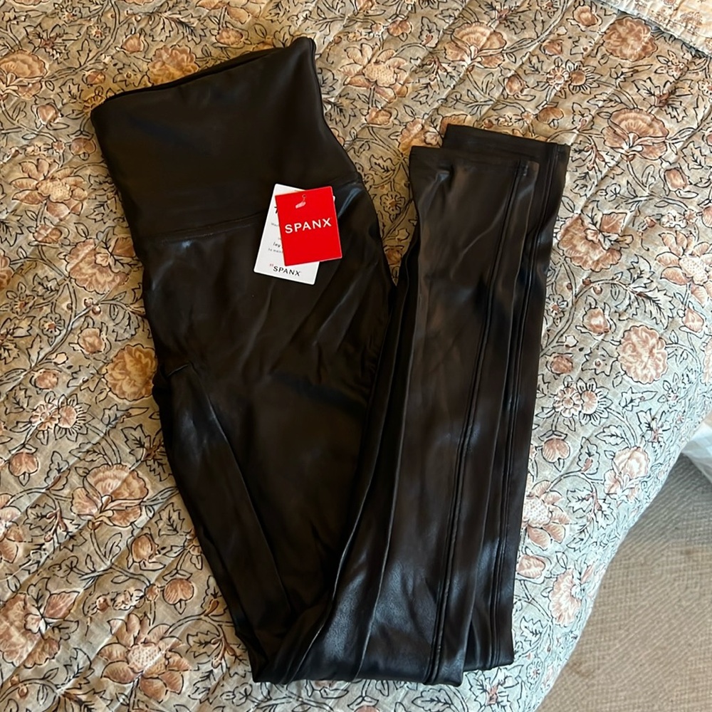 Spanx Faux Leather Leggings